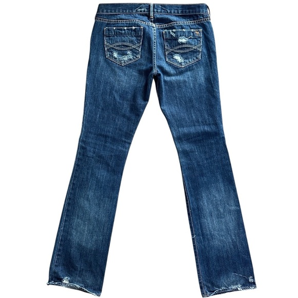 Abercrombie & Fitch Distressed Low-Rise Straight Leg Jeans – Size 30x32 - Picture 4 of 16